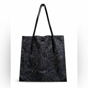 Botkier Navy Metallic Textured Tote Bag - Authentic - Excellent Condition